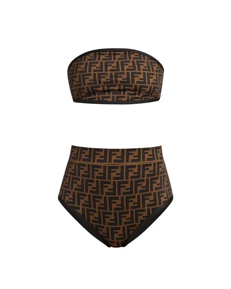 fendi bikini sale|fendi high waisted swimsuit.